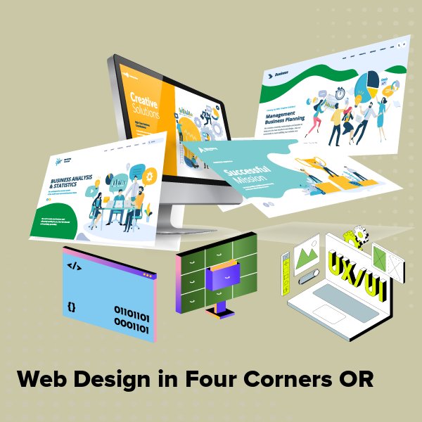 Web design in four corners or