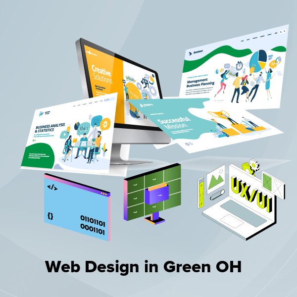 Web design in green oh