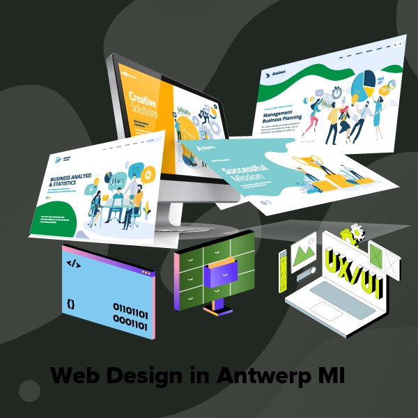 Web design in antwerp mi